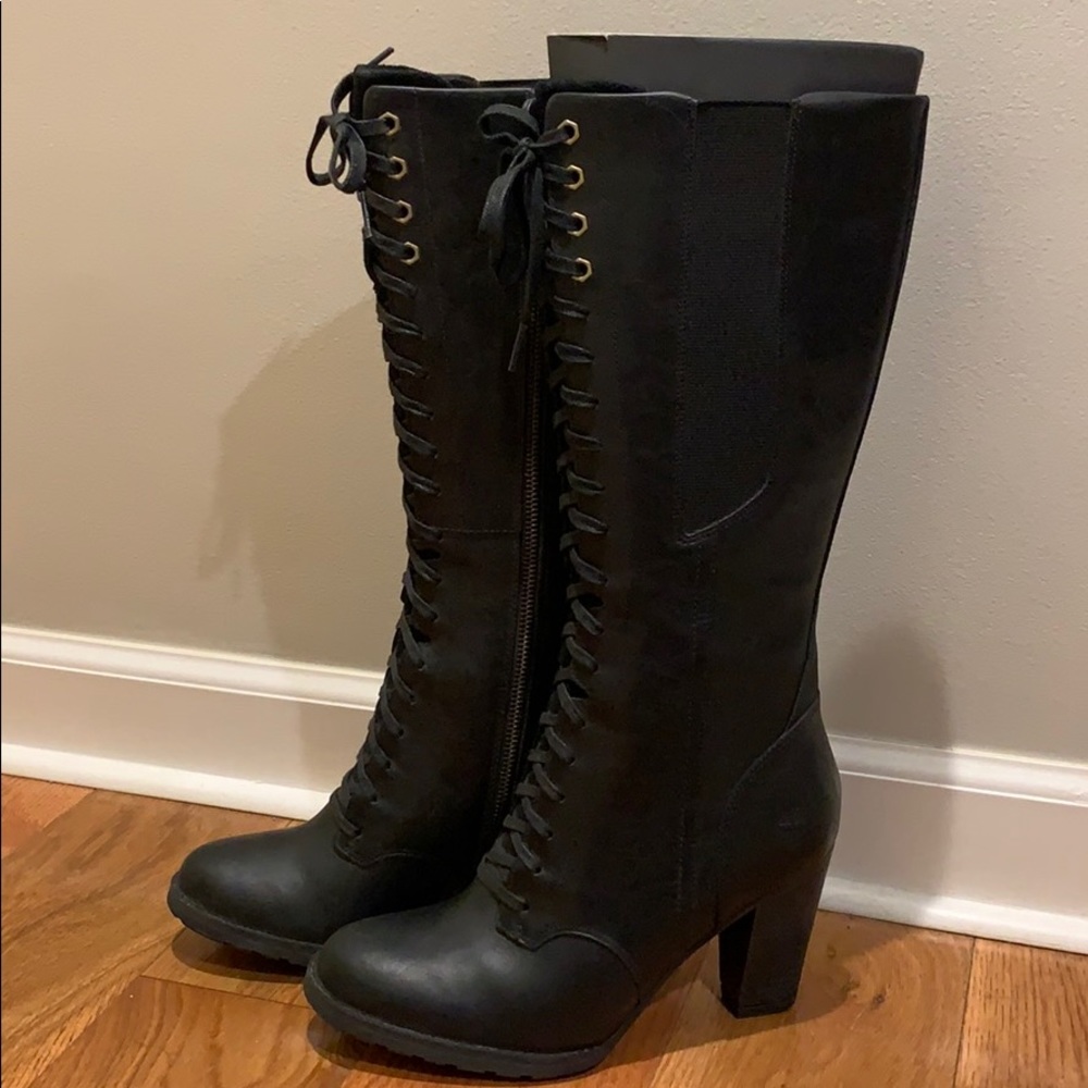 New Timberland Earthkeepers Black lace up 8.5